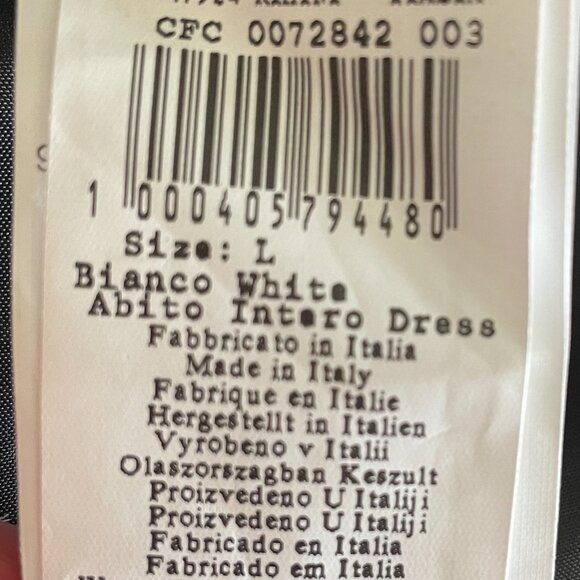 Sleeveless black & white dress (below the knee) - Picture 10 of 11